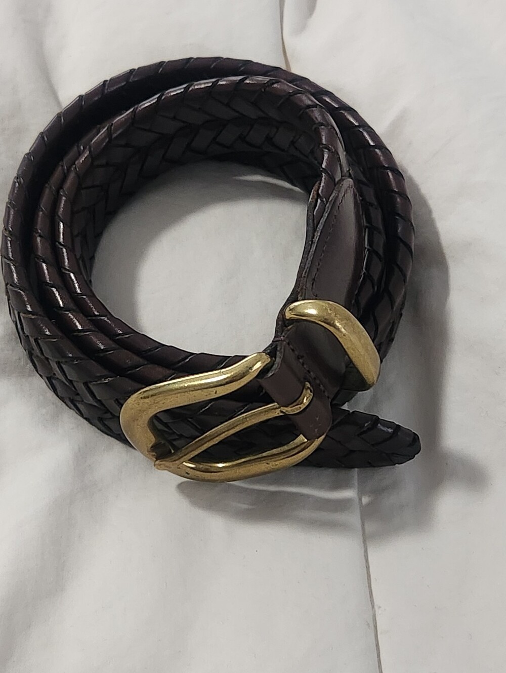 Vintage Coach Brown Braided Leather Size 36 Style # 5922